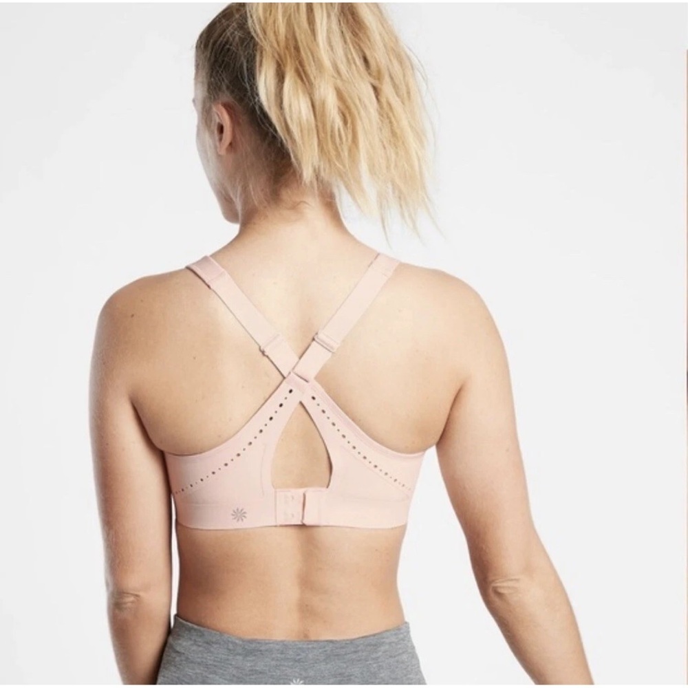 NWT Athleta Women’s Workouts Phenomena Bra Adjustable Strap‎ Voile Pink 32DD - Picture 2 of 5